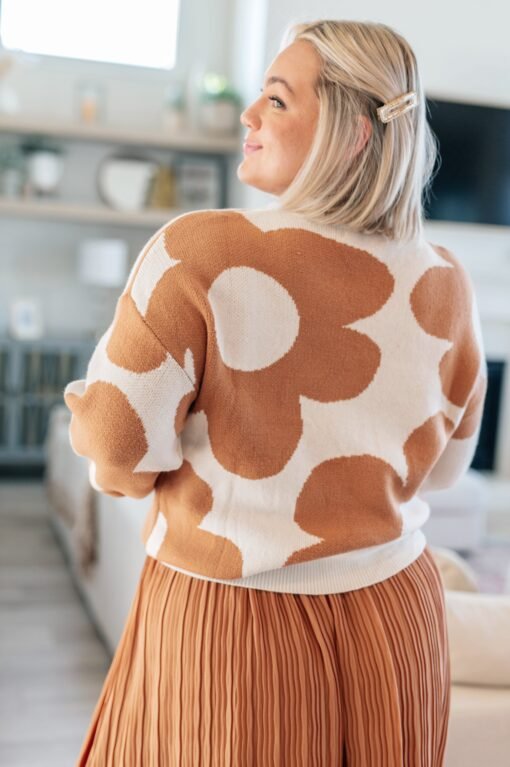 Bigger is Better Mod Floral Sweater - Fashion Are Us